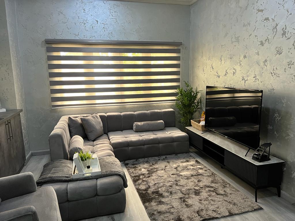 Cosy Living Room, with grey accent colours. "Interior Design"